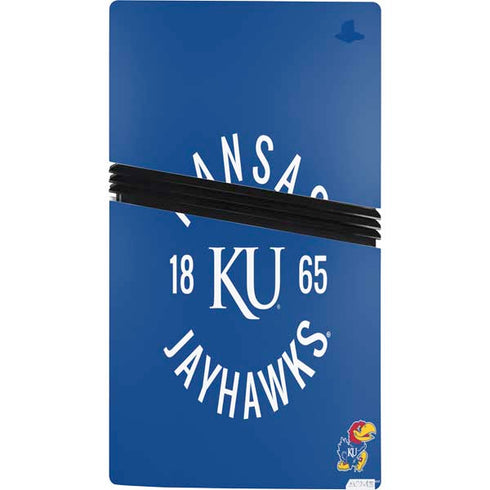 University of Kansas Jayhawks KY 1865 PS5 Pro Console Skin